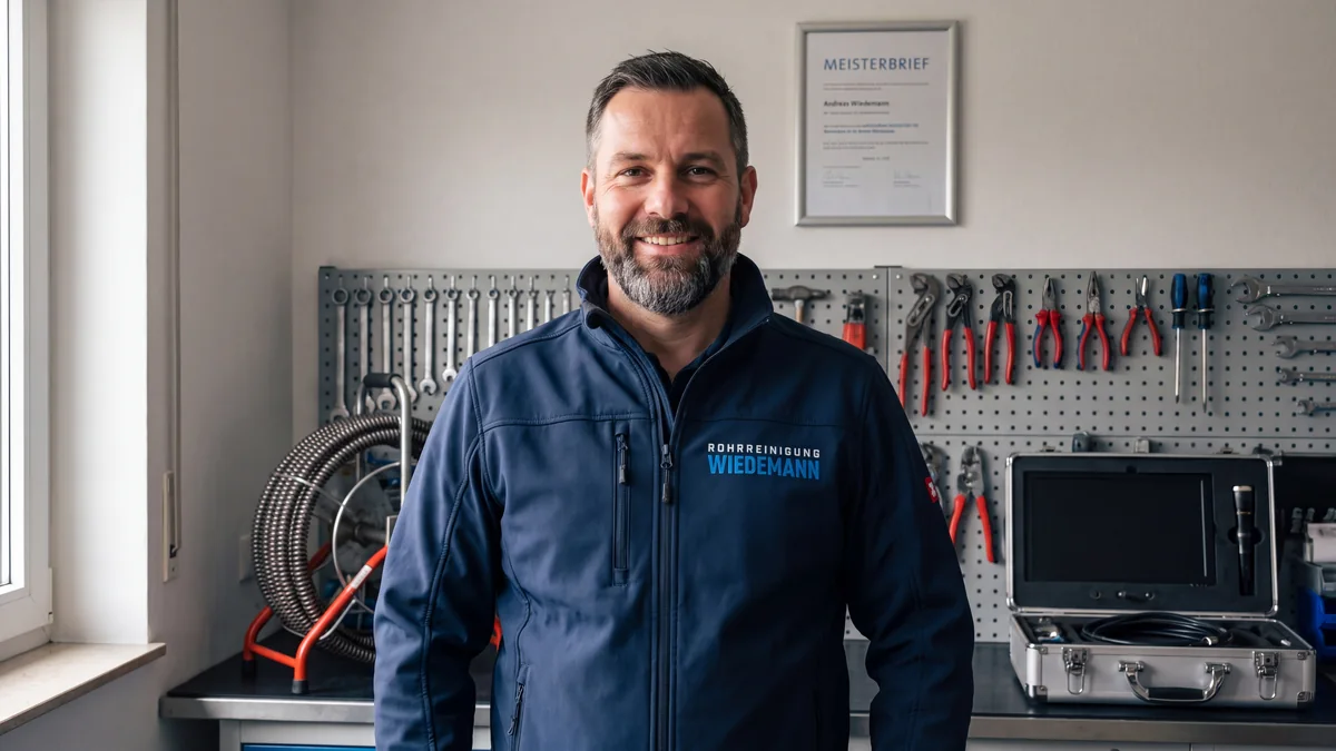 Andreas Wiedemann – Inhaber · Rohr- & Kanaltechniker · Meisterbetrieb